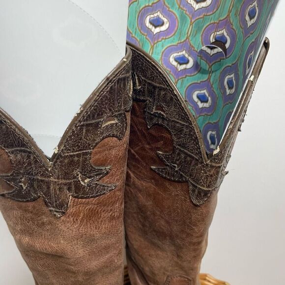 DURANGO GAMBLER 12" WESTERN BOOT (DB4434) Size 8.5ee 8 1/2 ee Brown Cowboy‎ - Picture 4 of 10